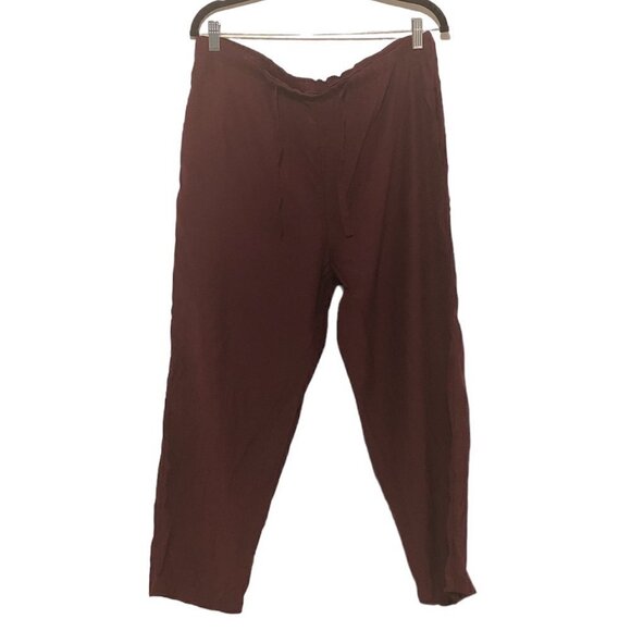 THE J. PETERMAN COMPANY 100% Silk Pants Women's Size Large Wine - Picture 11 of 12